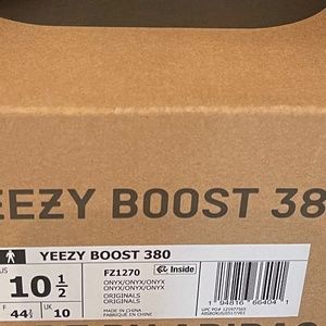 The adidas Yeezy Boost 380 “Onyx”  size 10.5